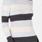 Karen Scott Women's Ribbed Color Block Long Sleeve Turtle Neck Sweater Grey Size X-Large