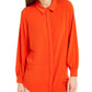 Alfani Women's Button Up Shirt Red Size X-Large
