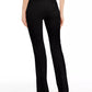 Alfani Women's Belted Wide-Waistband Trouser Pants  Black Size 0 Petite