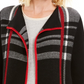 Charter Club Women's Open Front Cardigan Black Size Petite Small