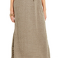 Style & Co Women's Textured Tie Waist Maxi Dress Green Size Large