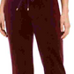 Charter Club Women's Velour Pull-On Pants Purple Size X-Large