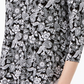 Charter Club Women's Printed V-Neck Top Black Size XX-Large
