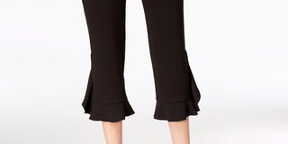 Alfani Women's Ruffle-Hem Pants Black Size 4 Petite