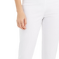 JM Collection Women's Lace Up Tummy Control Ankle Pants White Size Large