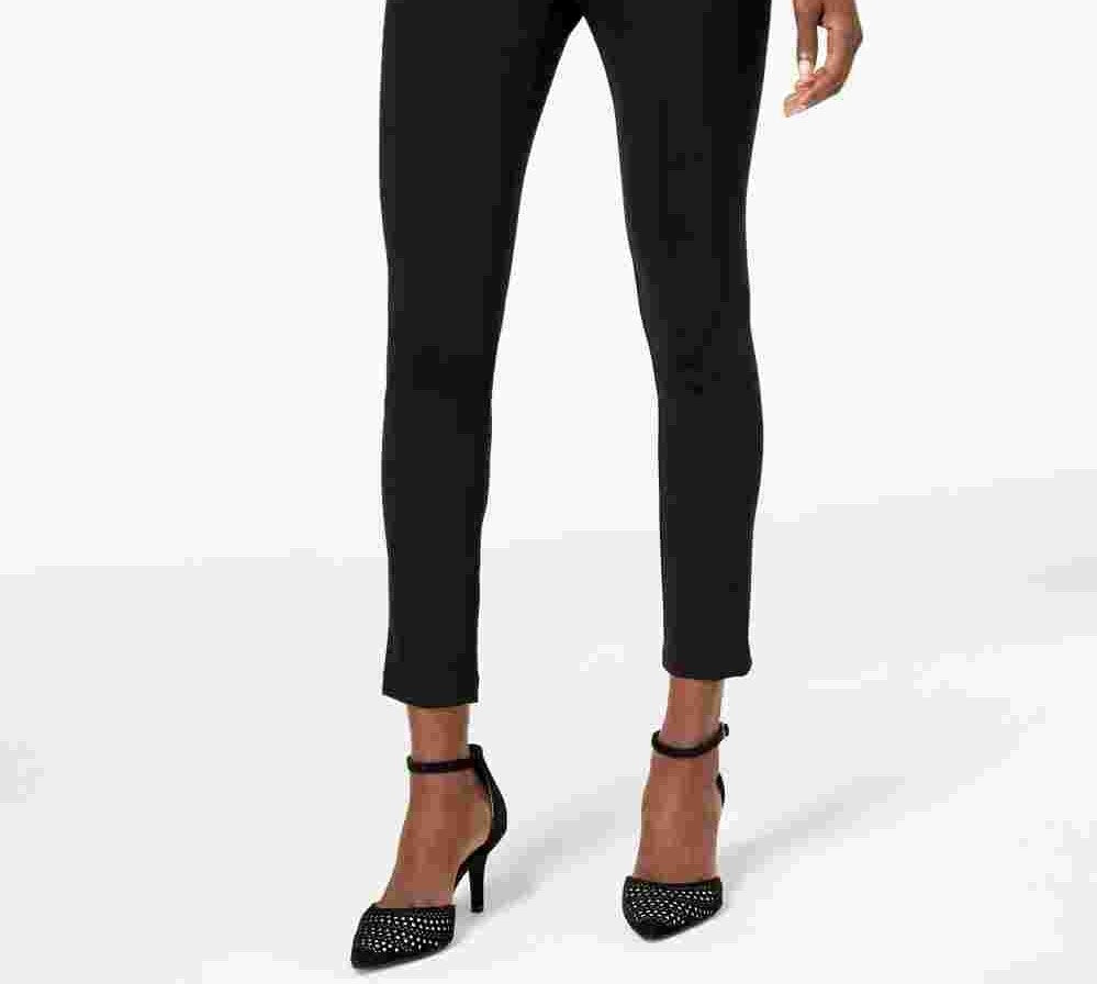 Alfani Women's Petite Comfort-Waist Leggings  Black Size Petite