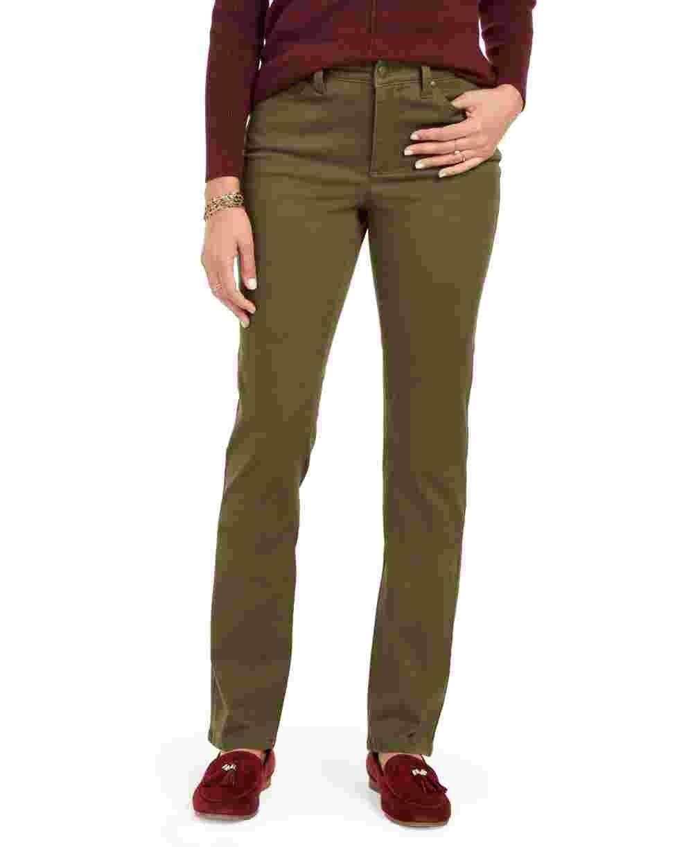 Charter Club Women's Solid Pants Green Size 10 Petite