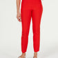 Charter Club Women's Chelsea Tummy Control Skinny Leg Ankle Pants Red Size  4