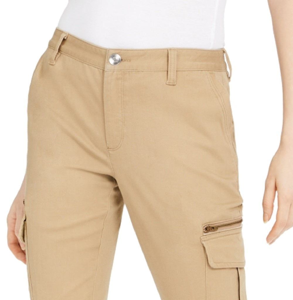 INC International Concepts Women's Skinny Utility Pants Brown Size 12 Petite