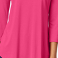 JM Collection Women's Scoop Neck Top Purple Size Medium