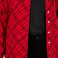 Karen Scott Women's Pamela Plaid Cardigan Red Size PL