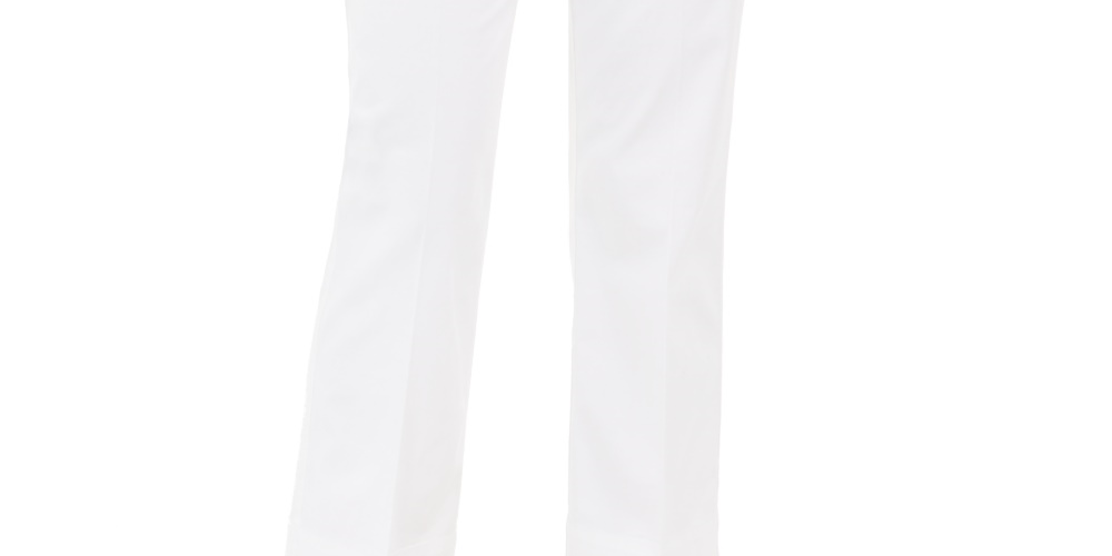 Charter Club Women's Cropped Straight Leg Pants  White Size 10