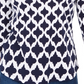 Charter Club Women's Cotton Printed Top Blue Size Petite Small