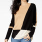 INC International Concepts Women's Colorblocked Sweater Black Size Petite X-Large