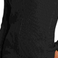 Charter Club Women's Textured Solid Long Sleeve V Neck T Shirt Sweater Black Size Small