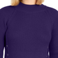 Style & Co Women's Mock Neck Lace Up Ribbed Knit Sweater Purple Size X-Small