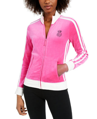 Juicy Couture Women's Heritage Logo Jacket Pink Size X-Large