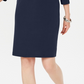 Karen Scott Women's BOAT Neck Studded Dress Blue Size Petite Small