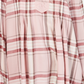 Style & Co Women's Petite Plaid Pleated Top Red Size PL