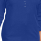 Karen Scott Women's Cotton Grommet Hardware Top Blue Size Petite Small