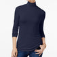 Maison Jules Women's Turtleneck Top Navy Size X-Large
