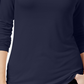 Maison Jules Women's Turtleneck Top Navy Size X-Large
