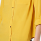 Charter Club Women's Petite Solid Button-Up Shirt  Gold Size PL