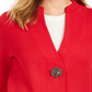 JM Collection Women's Holiday Party Brooch Cardigan Red Size Large