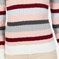 Karen Scott Women's Striped Cotton Cable Knit Sweater Red Size PS