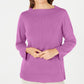 Karen Scott Women's BOATneck Sweater Purple Size Petite Medium