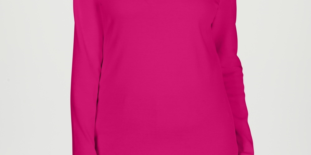 Karen Scott Women's Cotton Scoop Neck Top Pink Size PM