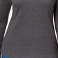Karen Scott Women's Cotton Scoop Neck Top Gray Size Petite Medium