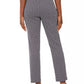 JM Collection Women's Petite Oval-Print Jacquard Pants Blue Size Petite Small