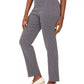 JM Collection Women's Petite Oval-Print Jacquard Pants Blue Size Petite Small