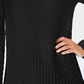 Charter Club Women's Mixed Stitch Mock Neck Sweater Black Size Medium