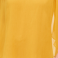 JM Collection Women's Asymmetrical Chiffon Top Yellow Size X-Large