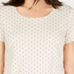Karen Scott Women's Scoop Neck T-Shirt Brown Size X-Large