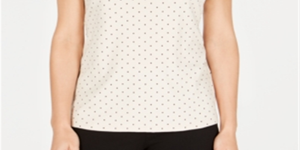Karen Scott Women's Scoop Neck T-Shirt Brown Size X-Large