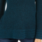 Style & Co Women's Textured Round Neck Long Sleeve Sweater Green Size Petite Large