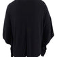 Alfani Women's Plus Knit Cape Poncho Top Black Size 0X