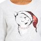 Karen Scott Women's Embellished Sweatshirt Gray Size Petite S/M