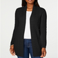 Karen Scott Women's Cable Knit Cardigan Black Size Medium