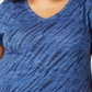Style & Co Women's V Neck Short Sleeves T-Shirt Blue Size X-Small