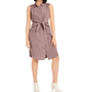 Alfani Women's Tie Front Shirtdress Pink Size 6 Petite