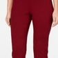 Charter Club Women's Cambridge Pull on Ponte Pants Red Size 8