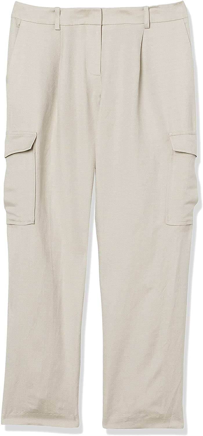 Calvin Klein Women's Straight Leg Pant Brown Size 4