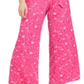 Charter Club Women's Printed Belted Jumpsuit Pink Size 4