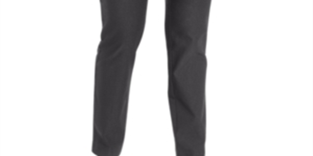 Charter Club Women's Cambridge Tummy Control Slim Leg Pants Gray Size 14X4