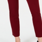 Charter Club Women's Solid Newport Slim Leg Pants Red Size 10 Petite