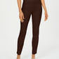 Charter Club Women's Solid Wear to Work Pants Brown Size 16
